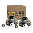 Front, Driver and Passenger Side Wheel Hub, 5 Lugs, With Bearing, RWD