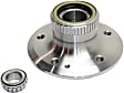 Front, Driver and Passenger Side Wheel Hub, 5 Lugs, With Bearing, RWD