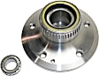 Front, Driver and Passenger Side Wheel Hub, 5 Lugs, With Bearing, RWD