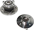 Rear, Driver and Passenger Side Wheel Hub, 4 Lugs, With Bearing, 1.6L, 4Cyl