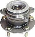 2-Wheel Set Rear, Driver and Passenger Side Wheel Hubs, With Bearing, 43-teeth tone ring; 3.27 in. ABS Tone Ring Diameter, FWD