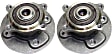 2-Wheel Set Rear, Driver and Passenger Side Wheel Hubs, With Bearing, 4 x 3.94 in. Bolt Pattern