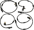 Front and Rear, Driver and Passenger Side ABS Speed Sensors