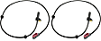 Rear, Driver and Passenger Side ABS Speed Sensors