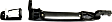 2012 Mitsubishi Lancer Evolution GSR - Front, Driver and Passenger Side Primed Exterior Door Handle, For Models With Smart Entry System, Without Sensor