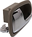 1995-2003 Mazda Protege - Front and Rear, Driver and Passenger Side Interior Door Handles, Beige bezel with chrome lever, Without Door Lock Hole