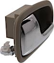 Front and Rear, Driver Side Interior Door Handles, Beige bezel with chrome lever, Without Door Lock Hole