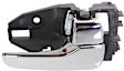 Front and Rear, Driver and Passenger Side Interior Door Handles, Chrome, With door lock button