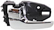 Front and Rear, Driver and Passenger Side Interior Door Handles, Chrome, With door lock button