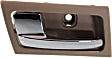 2009 Mercury Grand Marquis - Front or Rear, Driver and Passenger Side Brown bezel with chrome lever Interior Door Handle, Without Door Lock Hole, Sedan