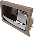 2009 Mercury Grand Marquis - Front or Rear, Driver and Passenger Side Brown bezel with chrome lever Interior Door Handle, Without Door Lock Hole, Sedan