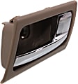 2009 Mercury Grand Marquis - Front or Rear, Driver and Passenger Side Brown bezel with chrome lever Interior Door Handle, Without Door Lock Hole, Sedan