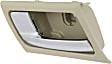 2003-2011 Ford Crown Victoria - Front and Rear, Driver and Passenger Side Interior Door Handles, Beige bezel with chrome lever, Without Door Lock Hole