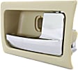 2003 Ford Crown Victoria S - Front or Rear, Driver and Passenger Side Beige bezel with chrome lever Interior Door Handle, Without Door Lock Hole, 4-Door, Sedan