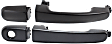 Front, Driver and Passenger Side Exterior Door Handles, Primed, Front Driver Side - With Key Hole; Front Passenger Side or Rear Driver or Passenger Side - Without Key Hole