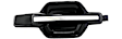 Front and Rear, Driver and Passenger Side Smooth Black Exterior Door Handle, Front Driver and Passenger Side - With Key Hole; Rear Driver and Passenger Side - Without Key Hole, Sport Utility