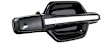 Front and Rear, Driver and Passenger Side Smooth Black Exterior Door Handle, Front Driver and Passenger Side - With Key Hole; Rear Driver and Passenger Side - Without Key Hole, Sport Utility