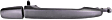 2015 Mitsubishi Lancer - Front, Driver and Passenger Side Primed Exterior Door Handle, For Models Without Smart Entry System