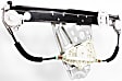 Front and Rear, Passenger Side Window Regulators, Power, Without Motor