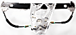 Front and Rear, Passenger Side Window Regulators, Power, Without Motor