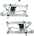 Front, Driver and Passenger Side Power Window Regulator, With Motor