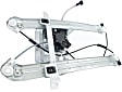 Front, Driver and Passenger Side Power Window Regulator, With Motor