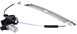 Front, Driver and Passenger Side Power Window Regulator, With Motor
