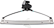 Front, Driver and Passenger Side Power Window Regulator, With Motor