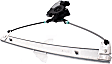 Front, Driver and Passenger Side Power Window Regulator, With Motor