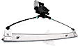 Front, Driver and Passenger Side Power Window Regulator, With Motor