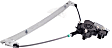 Front and Rear, Passenger Side Window Regulators, Power, With Motor