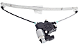 Front and Rear, Driver and Passenger Side Power Window Regulator, With Motor