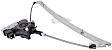 Front and Rear, Driver and Passenger Side Power Window Regulator, With Motor