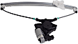 Front, Driver and Passenger Side Power Window Regulator, With Motor