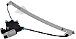 Front, Driver and Passenger Side Power Window Regulator, With Motor