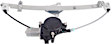 Front, Driver and Passenger Side Power Window Regulator, With Motor