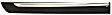 2006-2008 Mercury Grand Marquis - Rear, Driver and Passenger Side Door Molding and Beltlines, Black