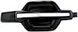Rear, Driver and Passenger Side Smooth Black Exterior Door Handle, Without Key Hole, Sport Utility