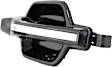 Rear, Driver and Passenger Side Smooth Black Exterior Door Handle, Without Key Hole, Sport Utility