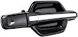 Rear, Driver and Passenger Side Smooth Black Exterior Door Handle, Without Key Hole, Sport Utility