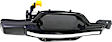 Rear, Driver and Passenger Side Smooth Black Exterior Door Handle, Without Key Hole, Sport Utility