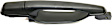2006 Mitsubishi Galant - Rear, Driver and Passenger Side Primed Exterior Door Handle, Without Key Hole
