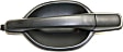 Rear, Driver and Passenger Side Textured Black Exterior Door Handle, Without Key Hole, Sport Utility