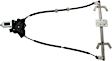 Rear, Driver and Passenger Side Power Window Regulator, With Motor