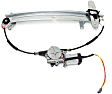 Rear, Driver and Passenger Side Power Window Regulator, With Motor