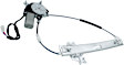 Rear, Driver and Passenger Side Power Window Regulator, With Motor