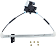 Rear, Driver and Passenger Side Power Window Regulator, With Motor