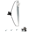 Front and Rear, Driver and Passenger Side Power Window Regulator, With Motor