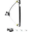 Front and Rear, Driver and Passenger Side Power Window Regulator, With Motor