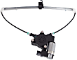 Rear, Driver and Passenger Side Power Window Regulator, With Motor